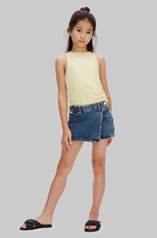 Denim kratke hlače s preklopom sprijeda