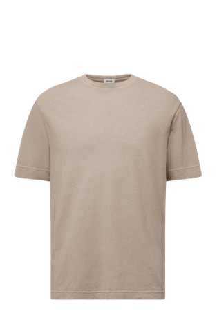 T-shirt in linen-cotton blend