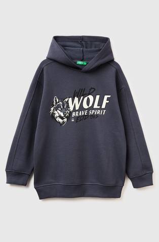 Pulover od mješavine pamuka s kapuljačom