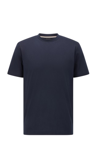 Regular-fit cotton T-shirt with short sleeves