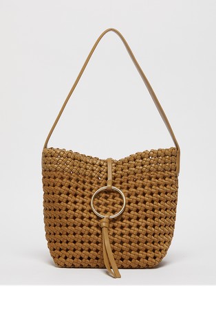 Mala tote torbica od prepletene umjetne kože