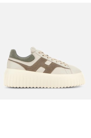 H-Stripes Leather Platform Sneakers