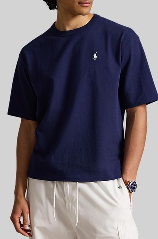 Relaxed fit majica kratkih rukava od jerseya