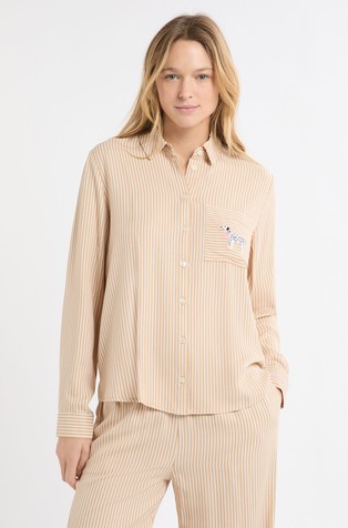 Holga prugast gornji dio pidžame s vezom