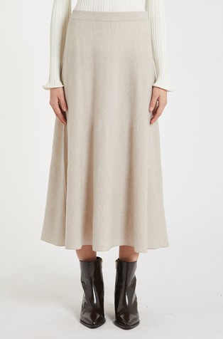 Pletena suknja od vune i kašmira