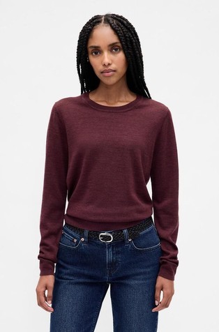 Ženski pleten pulover od merino vune