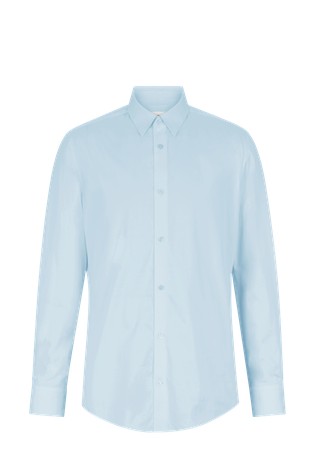 Slim fit košulja od pamučne tkanine sa satenskim sjajem