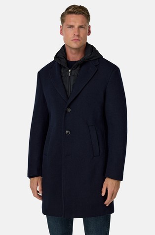 Kaput od mješavine vune s uklonjivim umetkom s kapuljačom