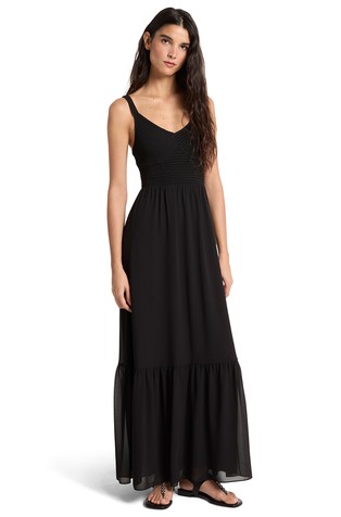 Duga haljina s V-izrezom