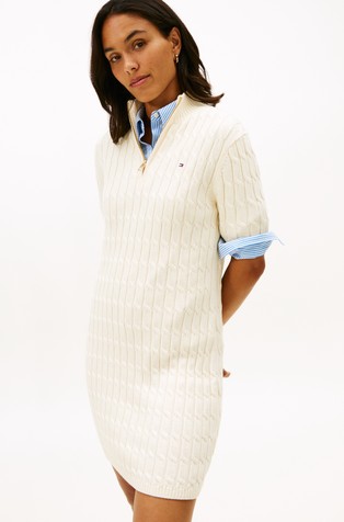 Knit Sweater Dress in Organic Cotton