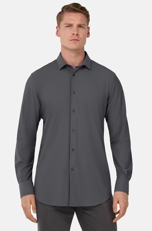 Slim fit košulja od rastezljivog najlona