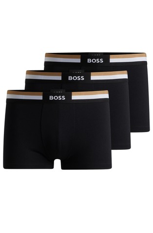 Paket od 3 para bokserica od mješavine pamuka s logo obrubom