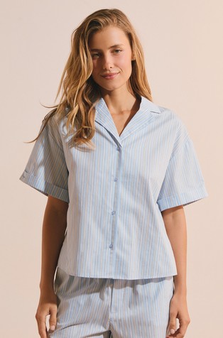 Benicio striped pyjama shirt