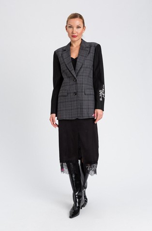 Actitude x MYFO sako s jednorednim kopčanjem