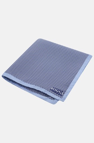 Svilena džepna maramica s geometrijskim mikrouzorkom