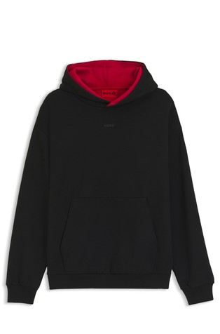 Relaxed fit pulover od rastezljivog pamuka s kapuljačom