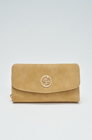 Faux-suede wallet