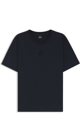 Majica od merceriziranog pamuka s dvostrukim B-monogramom