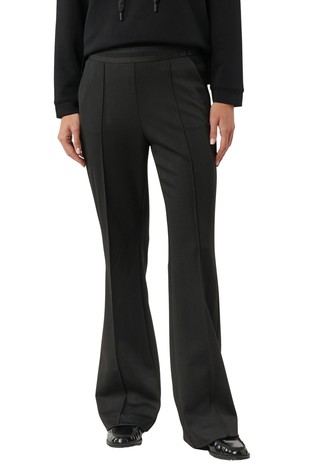 Hlače s elastičnim obrubom oko struka i uzorkom riblje kosti