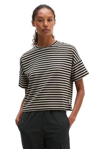 Oversize fit prugasta majica od rastezljivog TENCEL™ modala