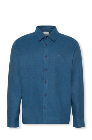 Relaxed fit flanelska košulja s meliranim uzorkom