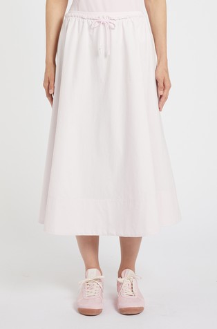 Monochrome zvonasta pamučna suknja