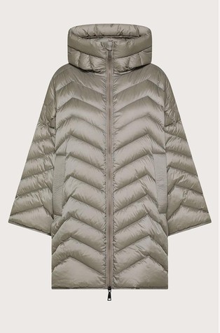 Quilted coat with hood