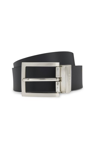 Reversible belt in leather