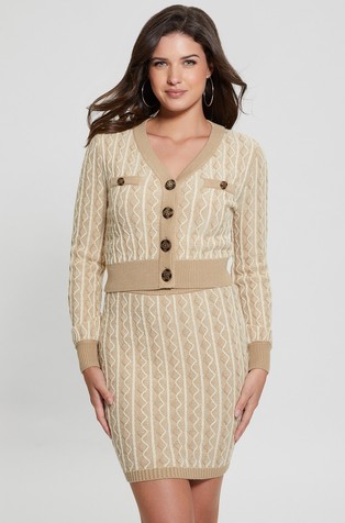 Cropped kardigan od mješavine viskoze