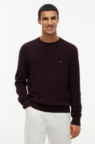 Crew Neck Jumper in Cotton and Cashmere