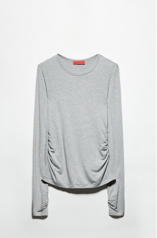 Viskozna majica s nabranim šavovima