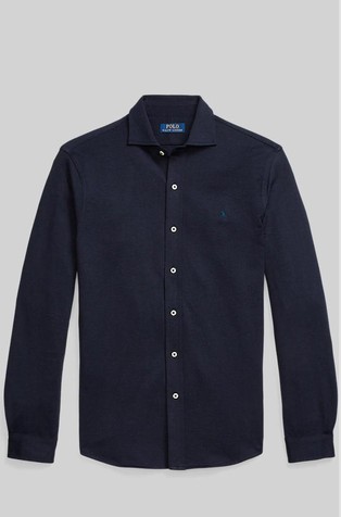 Košulja od žakard jersey tkanine s uzorkom riblje kosti