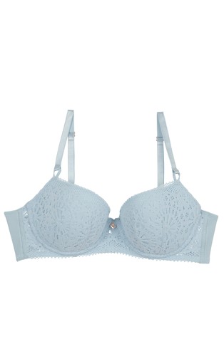Geo Lace padded underwired bra