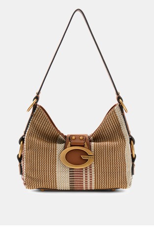 Camden Woven Mini Shoulder Bag With Pattern
