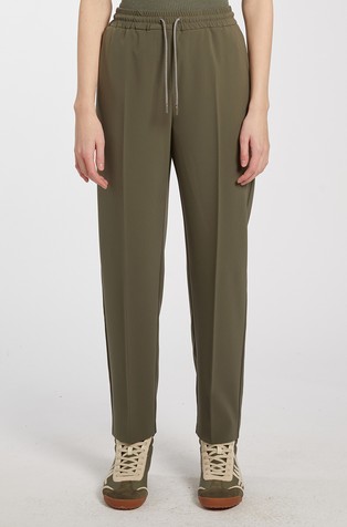 Monochrome hlače od rastezljive tehničke tkanine