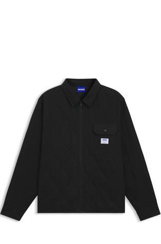 Relaxed fit prošivena košulja-jakna