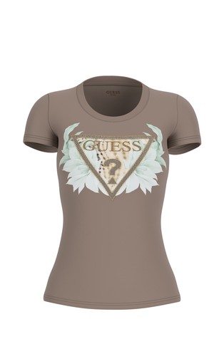 Majica s cvjetnim trokutastim logotipom