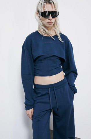 Cropped pulover s odgovarajućim topom