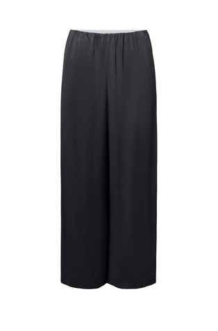 Wide trousers in satin