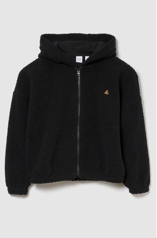 Čupav pulover s kapuljačom za djevojčice