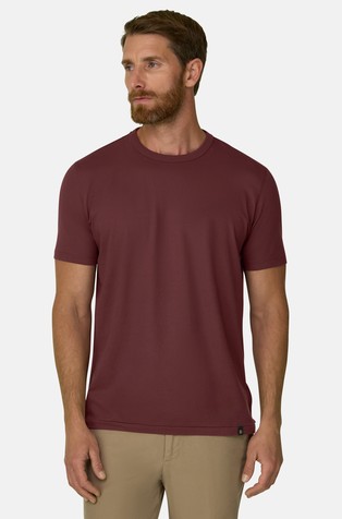 T-Shirt in Diagonal Cotton Blend Jersey B Tech