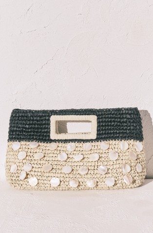 Raffia handbag