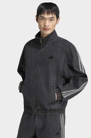 Stadium loose fit denim jakna s ispranim izgledom