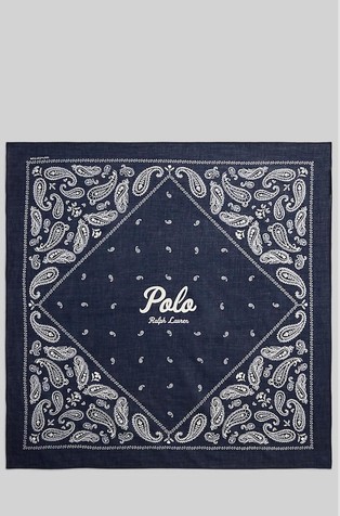 Logo Paisley Cotton Bandanna