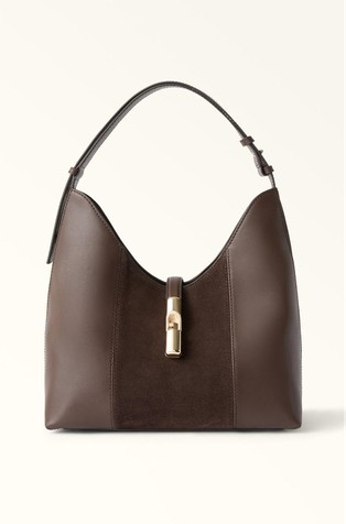 Medium Leather Hobo Bag