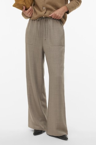 VMMELANEY hlače s visokim strukom