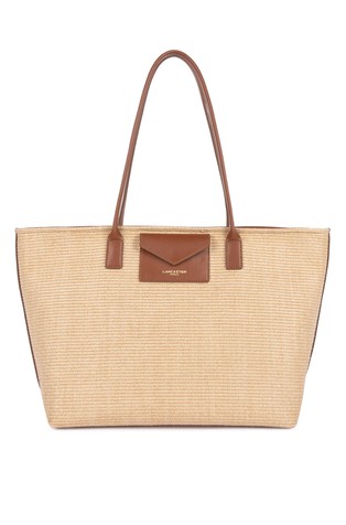 KBA Marinière Osier large raffia-look tote bag