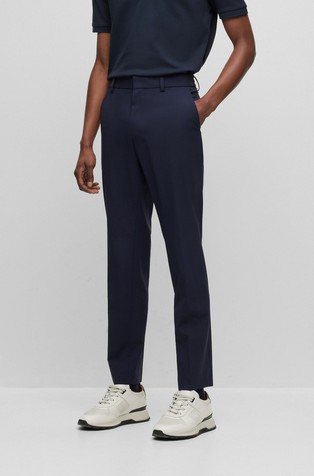 Slim fit elegantne hlače od mješavine vune