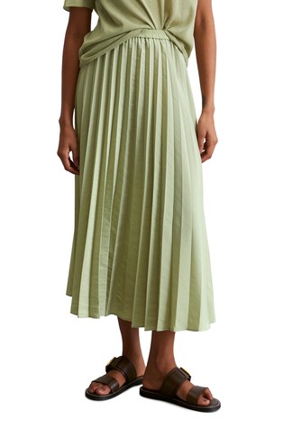 Pleated skirt made from recycled polyester