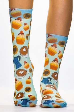 Coffee and Muffin ženske čarape